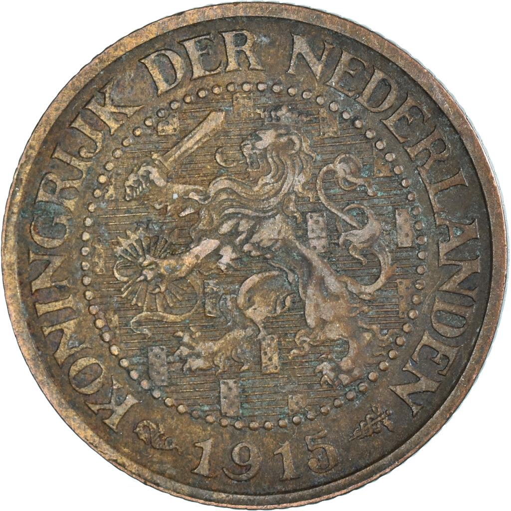 Moeda, Países Baixos, 2-1/2 Cent, 1915