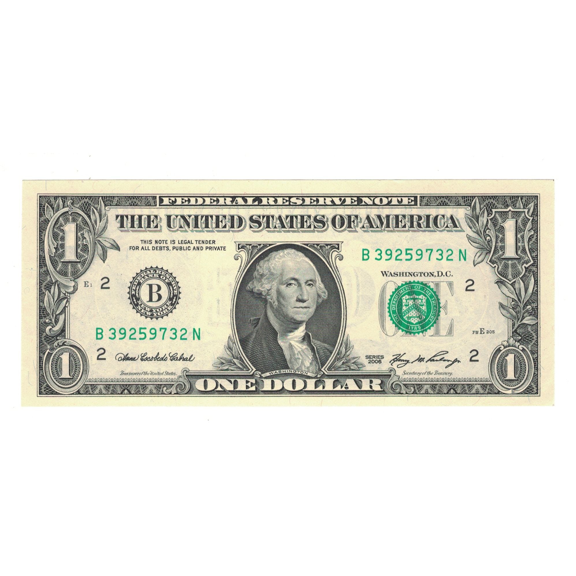 Banknote, United States, One Dollar, 2006, UNC(65-70)