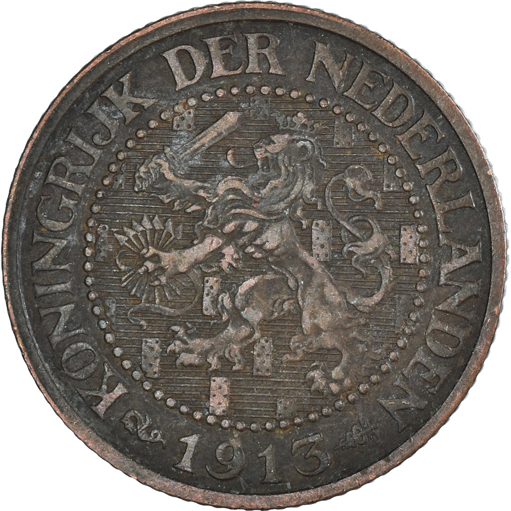 Moeda, Países Baixos, 2-1/2 Cent, 1913
