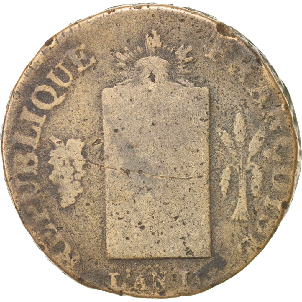 FRANCE, 2 sols aux balances non daté, 2 Sols, Limoges, KM:623.2