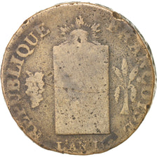 FRANCE, 2 sols aux balances non daté, 2 Sols, Limoges, KM:623.2