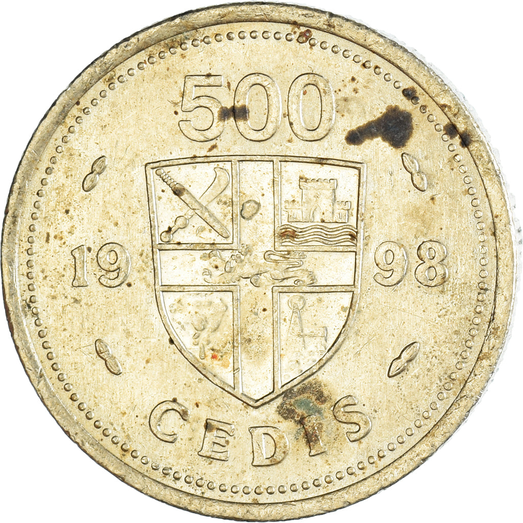 Monnaie, Ghana, 500 Cedis, 1998