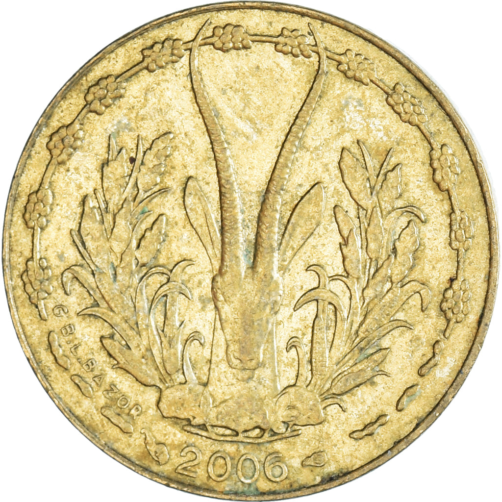 Coin, West African States, 5 Francs, 2006