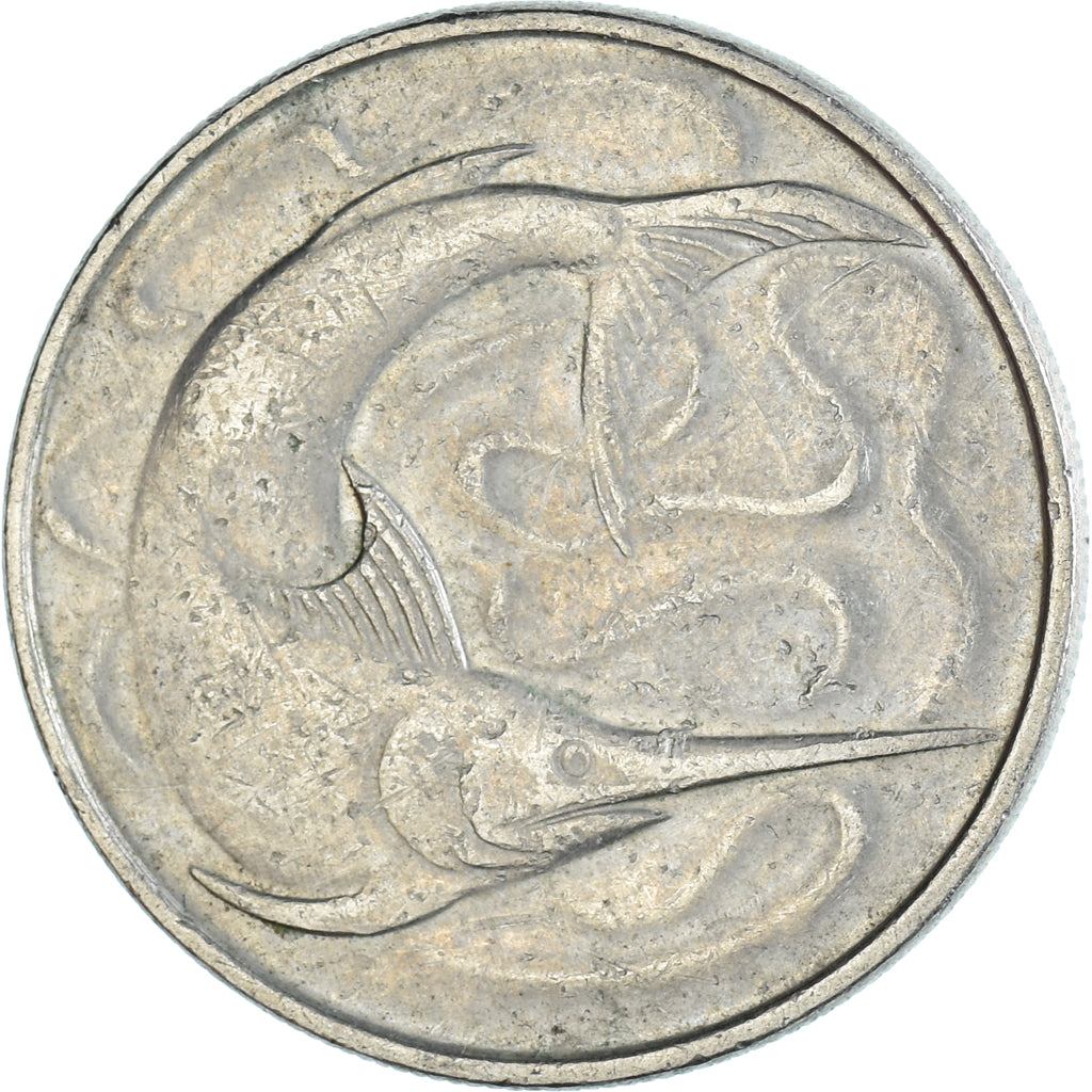 Coin, Singapore, 20 Cents, 1982