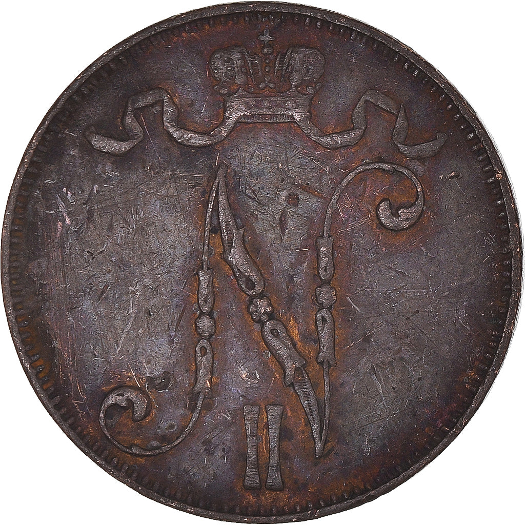 Moneta, Finlandia, 5 Pennia, 1907