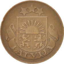 Latvia, 5 Santimi, 1922, KM:3, EF(40-45), Bronze, 22