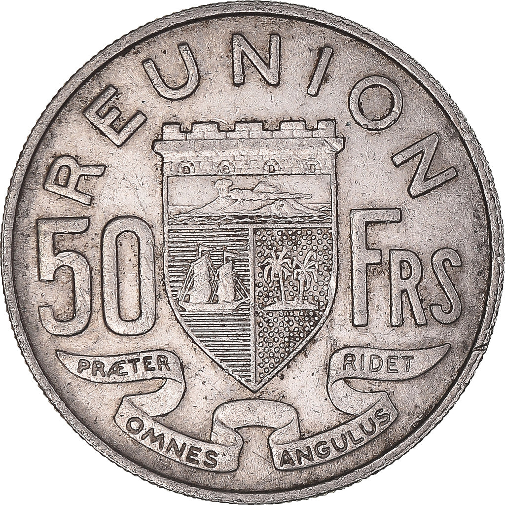 Moneda, La Reunión, 50 Francs, 1962