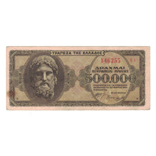 Banconote, Grecia, 500,000 Drachmai, 1944, 1944-03-20, KM:126a, MB+