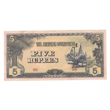 Geldschein, Burma, 5 Rupees, KM:15b, SS