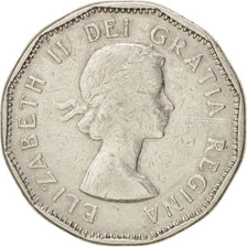 Canada, Elizabeth II, 5 Cents, Royal Canadian Mint, 1961, KM:50a, VF(30-35)