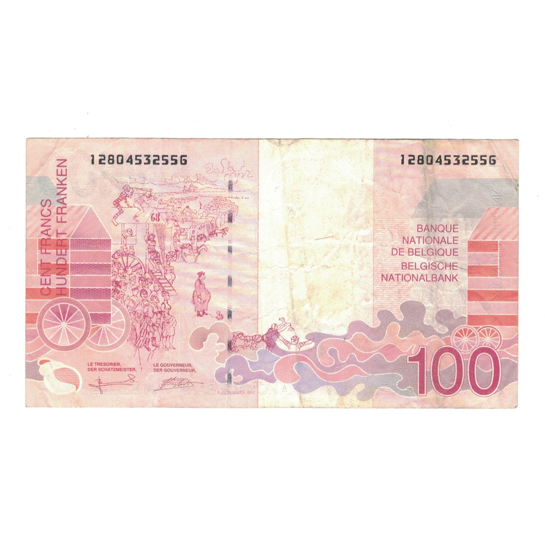 Banknot, Belgia, 100 Francs, KM:147, EF(40-45)