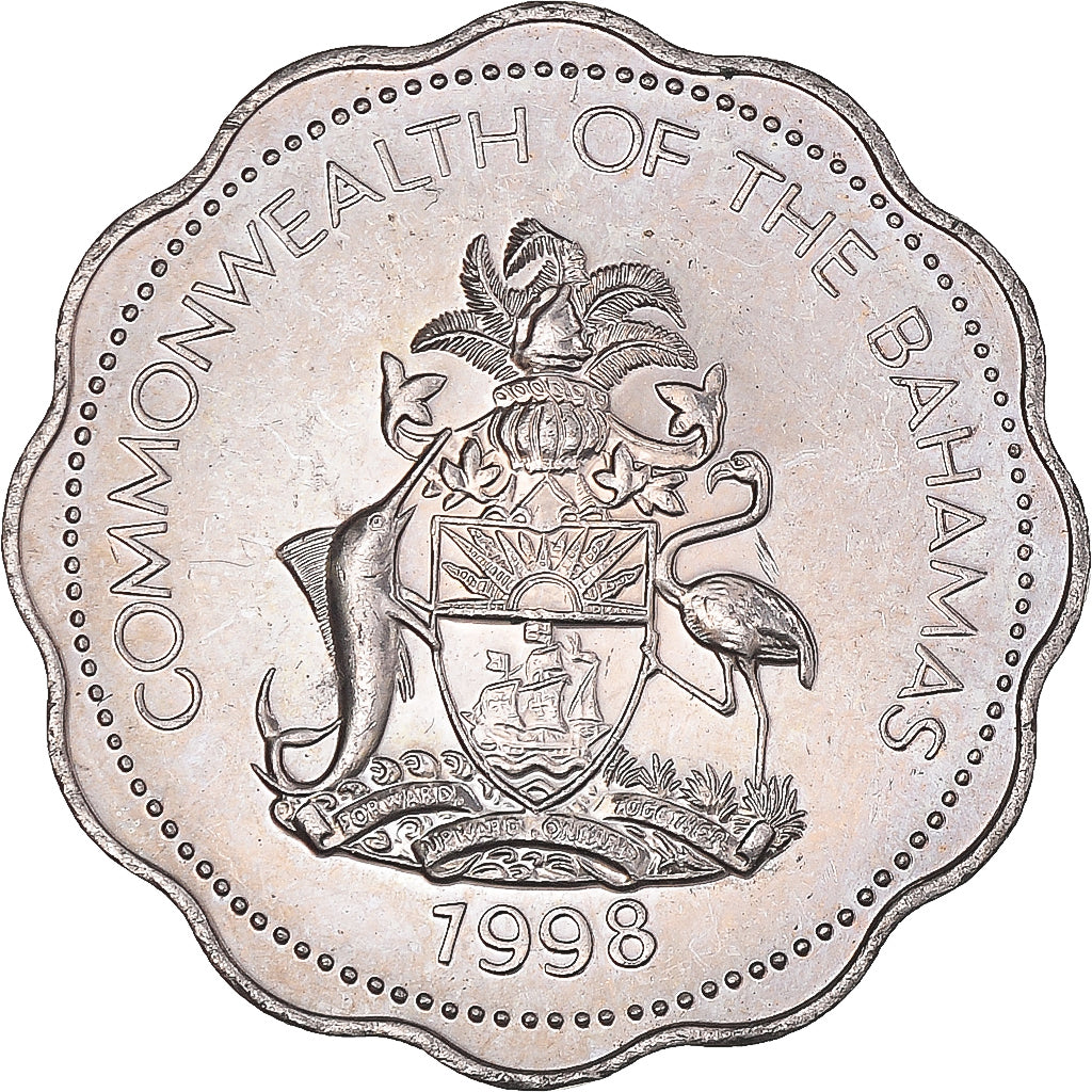 Munten, Bahama's, 10 Cents, 1998