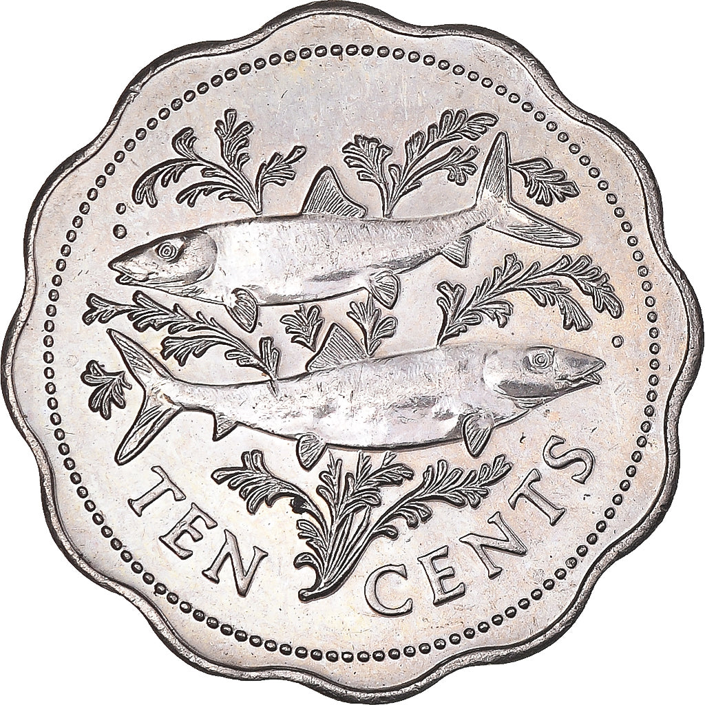 Munten, Bahama's, 10 Cents, 1998