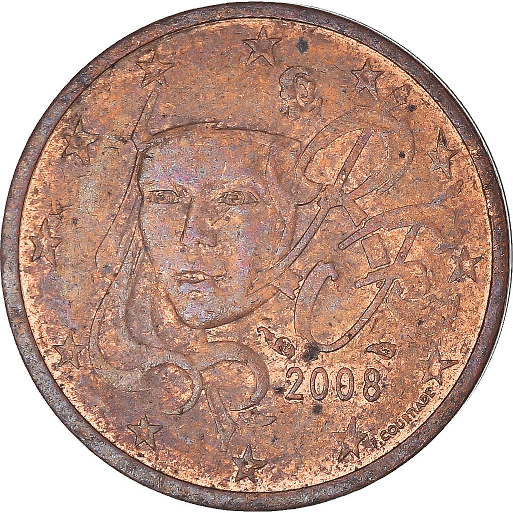Coin, France, 2 Euro Cent, 2008