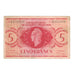 Banconote, Africa equatoriale francese, 5 Francs, KM:15d, MB+
