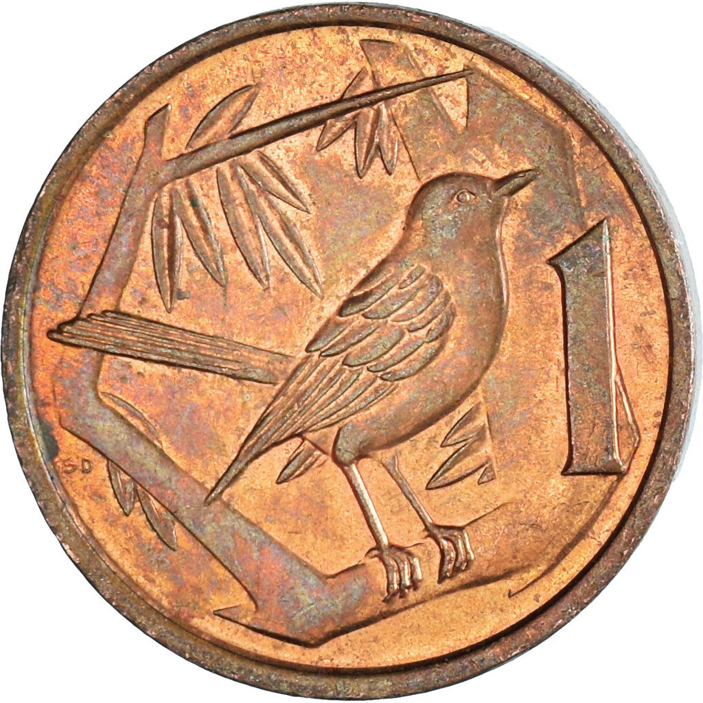 Monnaie, Îles Caïmans, Cent, 1987