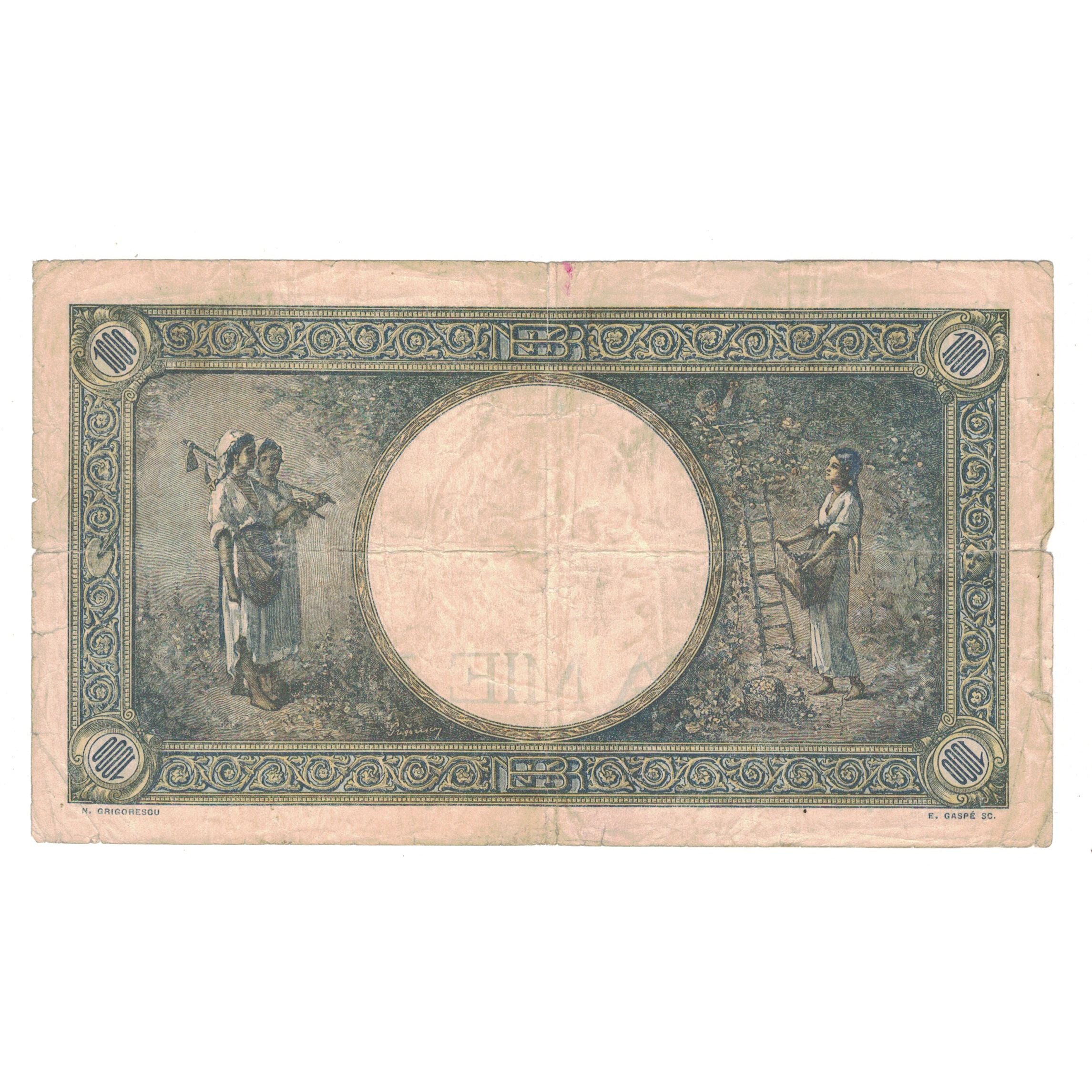 Banknote, Romania, 1000 Lei, 1941, 1941-09-10, KM:52a, VF(20-25)