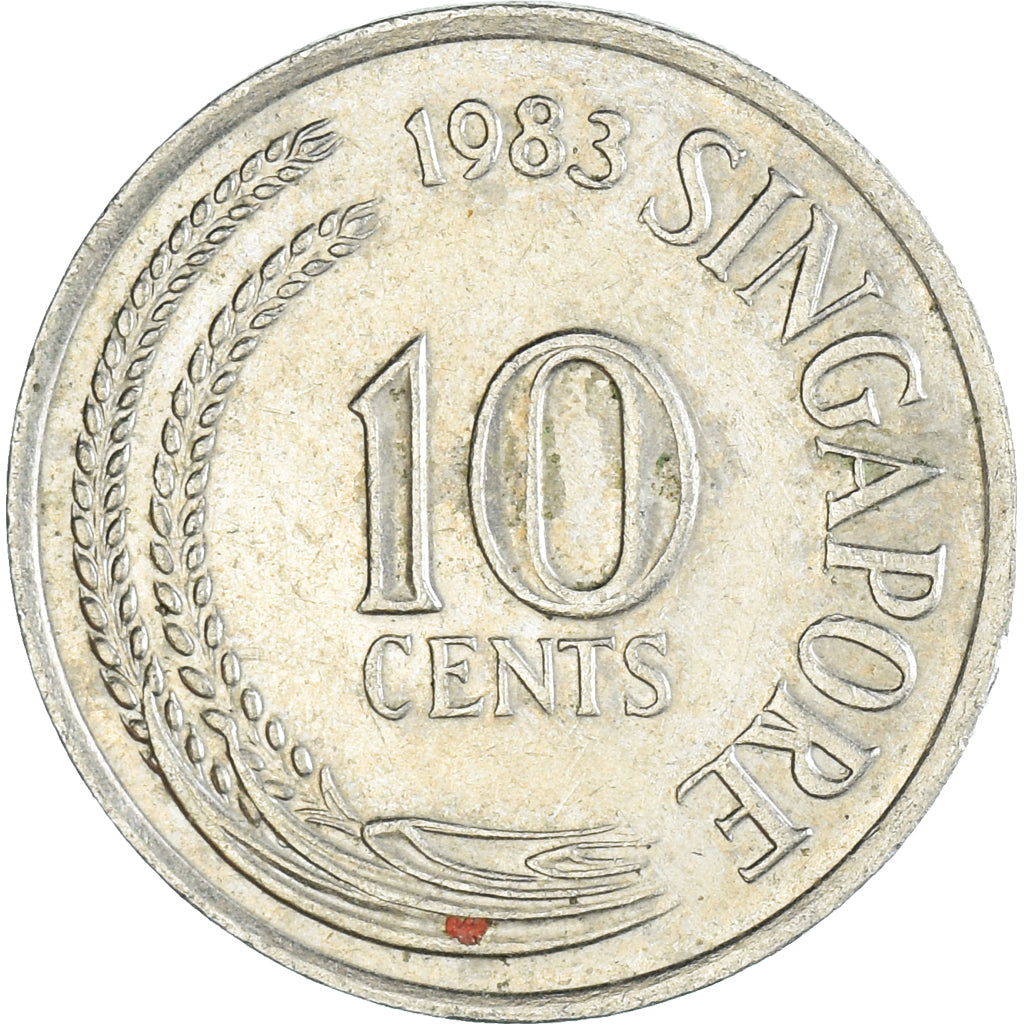 Moeda, Singapura, 10 Cents, 1983