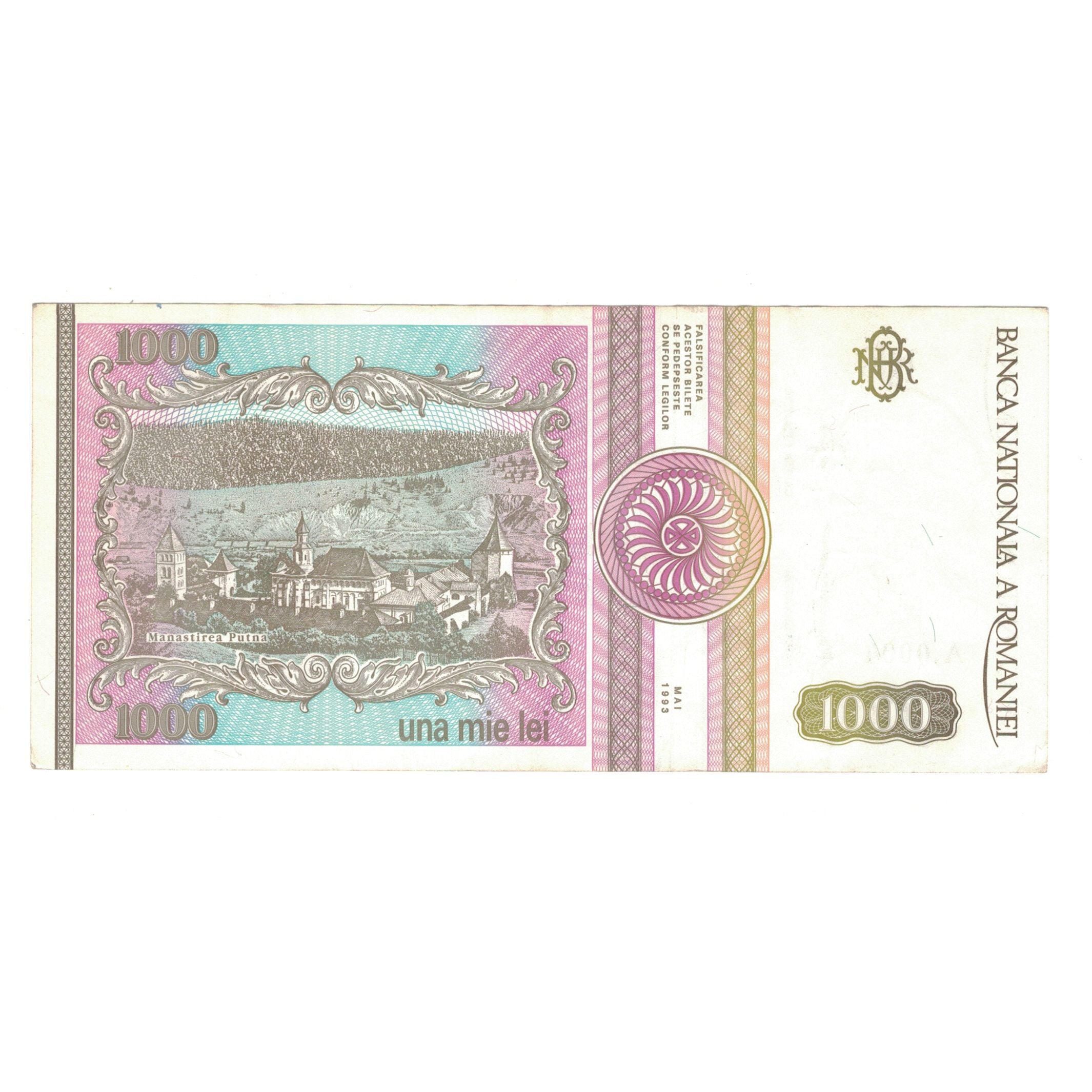 Banknote, Romania, 1000 Lei, 1993, 05-1993, KM:102, EF(40-45)