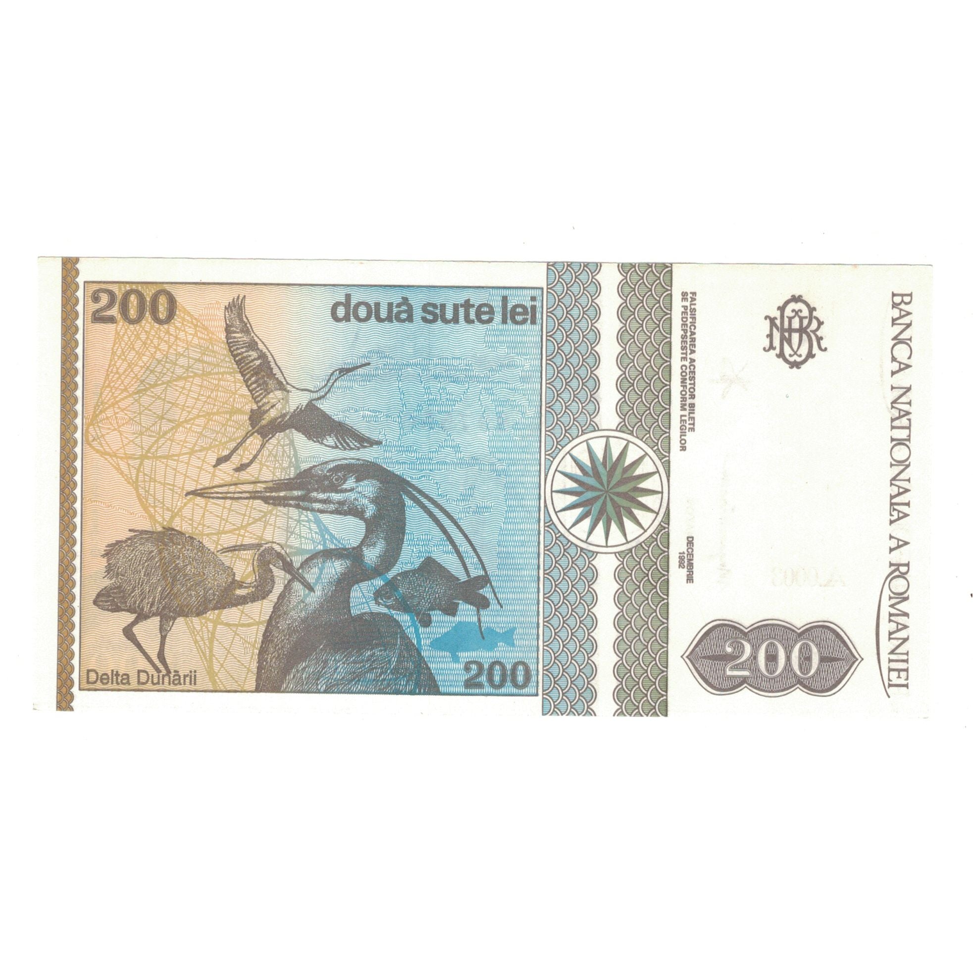 Banknot, Rumunia, 200 Lei, 1992, 1992-12, KM:100a, UNC(63)
