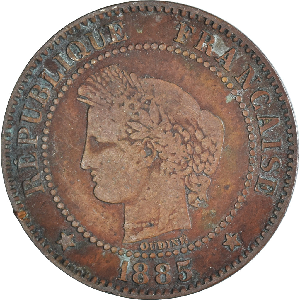 Moeda, França, 2 Centimes, 1885