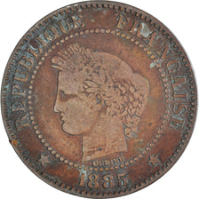 Moeda, França, 2 Centimes, 1885