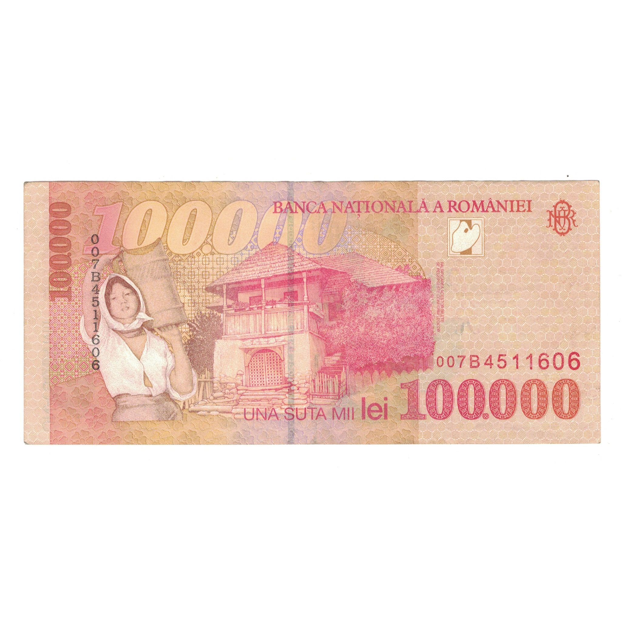 Banknote, Romania, 100,000 Lei, 1998, KM:110, EF(40-45)