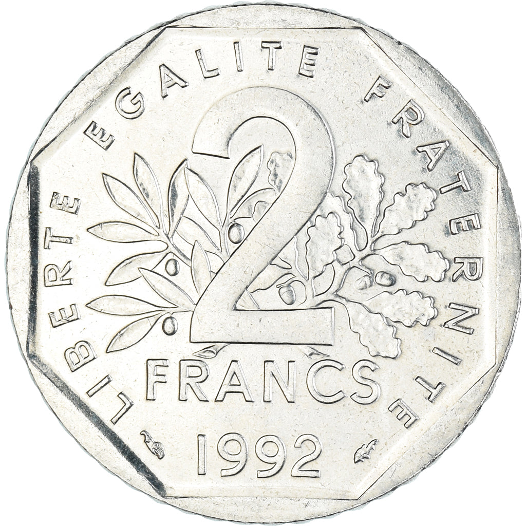 Coin, France, 2 Francs, 1992