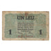 Banknote, Romania, 1 Leu, Undated (1917), KM:M3, VF(20-25)