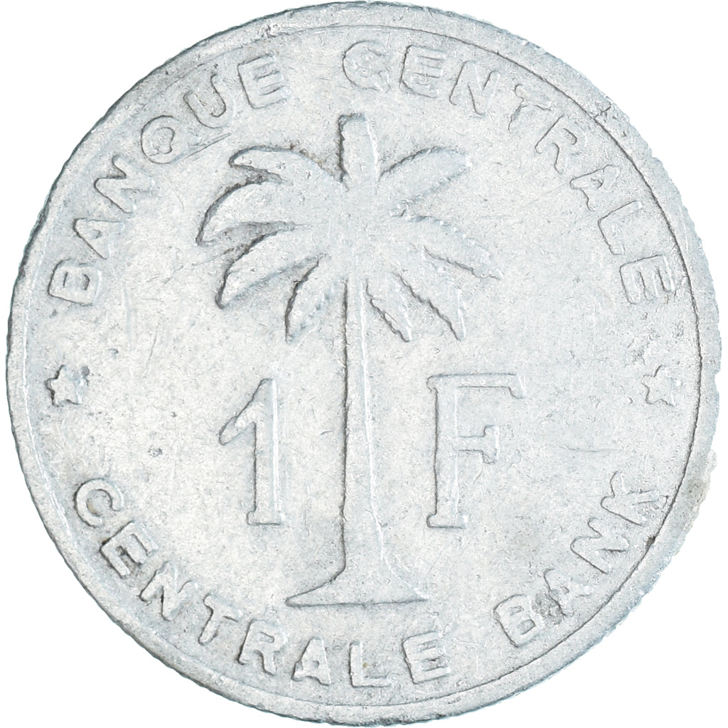 Munten, RWANDA & BURUNDI, 1 Franc, 1958