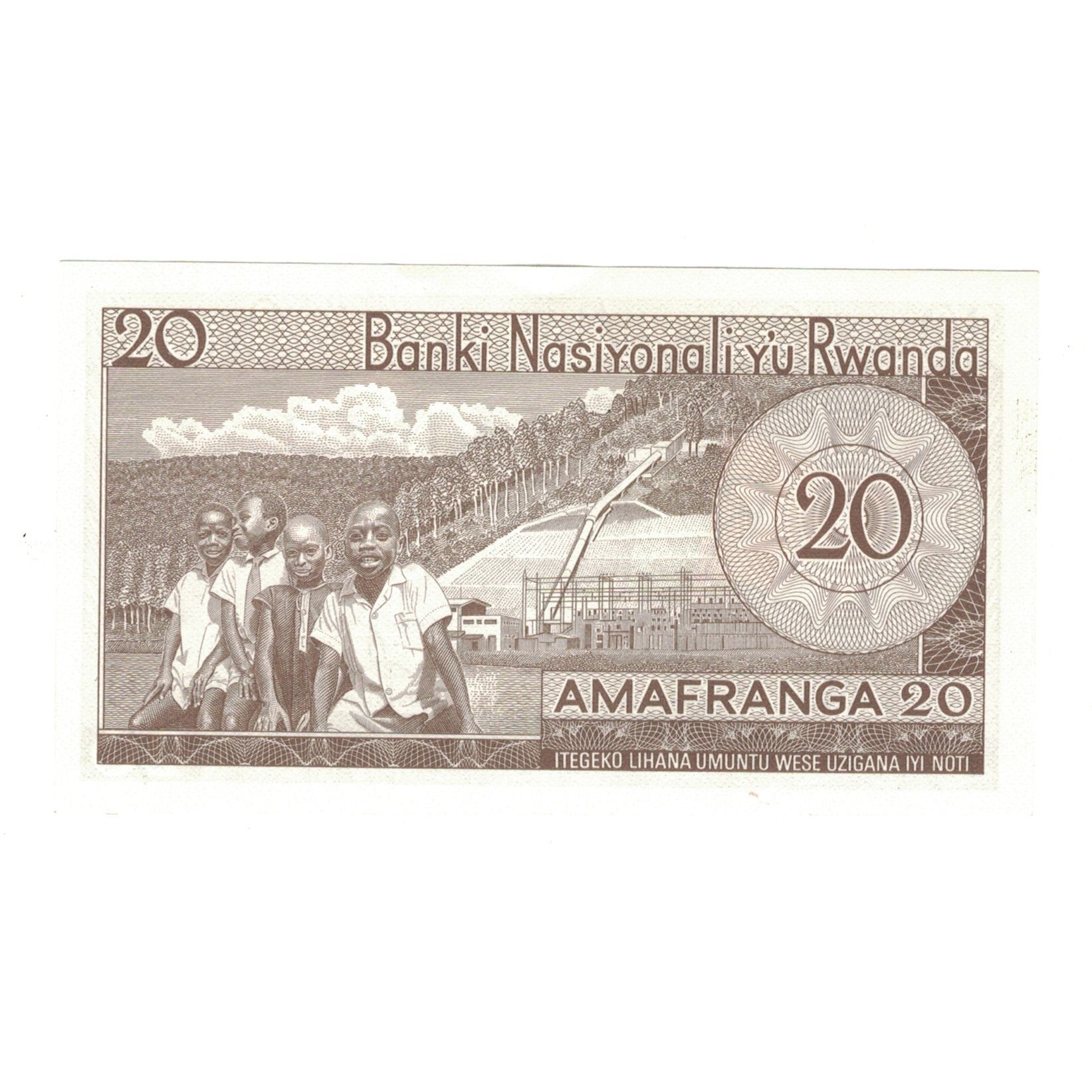 Banknote, Rwanda, 20 Francs, 1976, 1976-01-01, KM:6e, UNC(63)