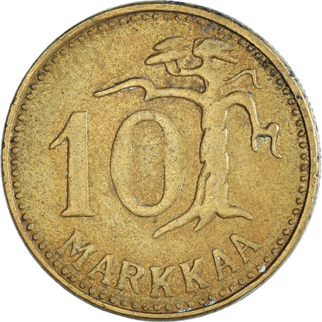 Coin, Finland, 10 Markkaa, 1960