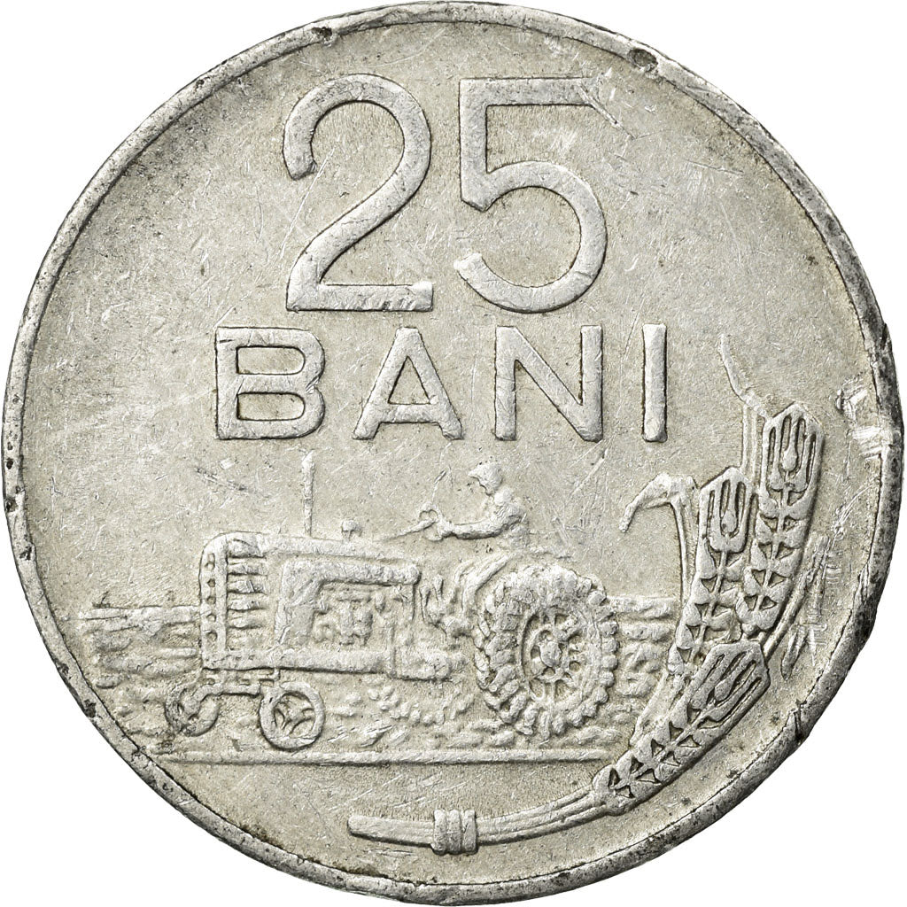 Coin, Romania, 25 Bani, 1982, AU(50-53), Aluminum, KM:94a