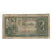 Nota, Rússia, 3 Rubles, 1938, KM:214a, VF(20-25)