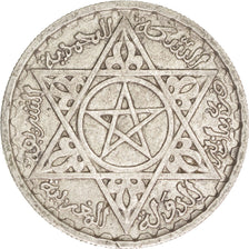 Morocco, Mohammed V, 100 Francs, 1953, Paris, KM:52, AU(55-58), Silver