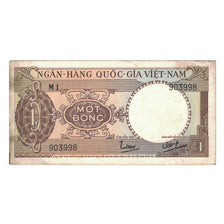 Banknote, South Viet Nam, 1 D<ox>ng, KM:15a, VF(30-35)