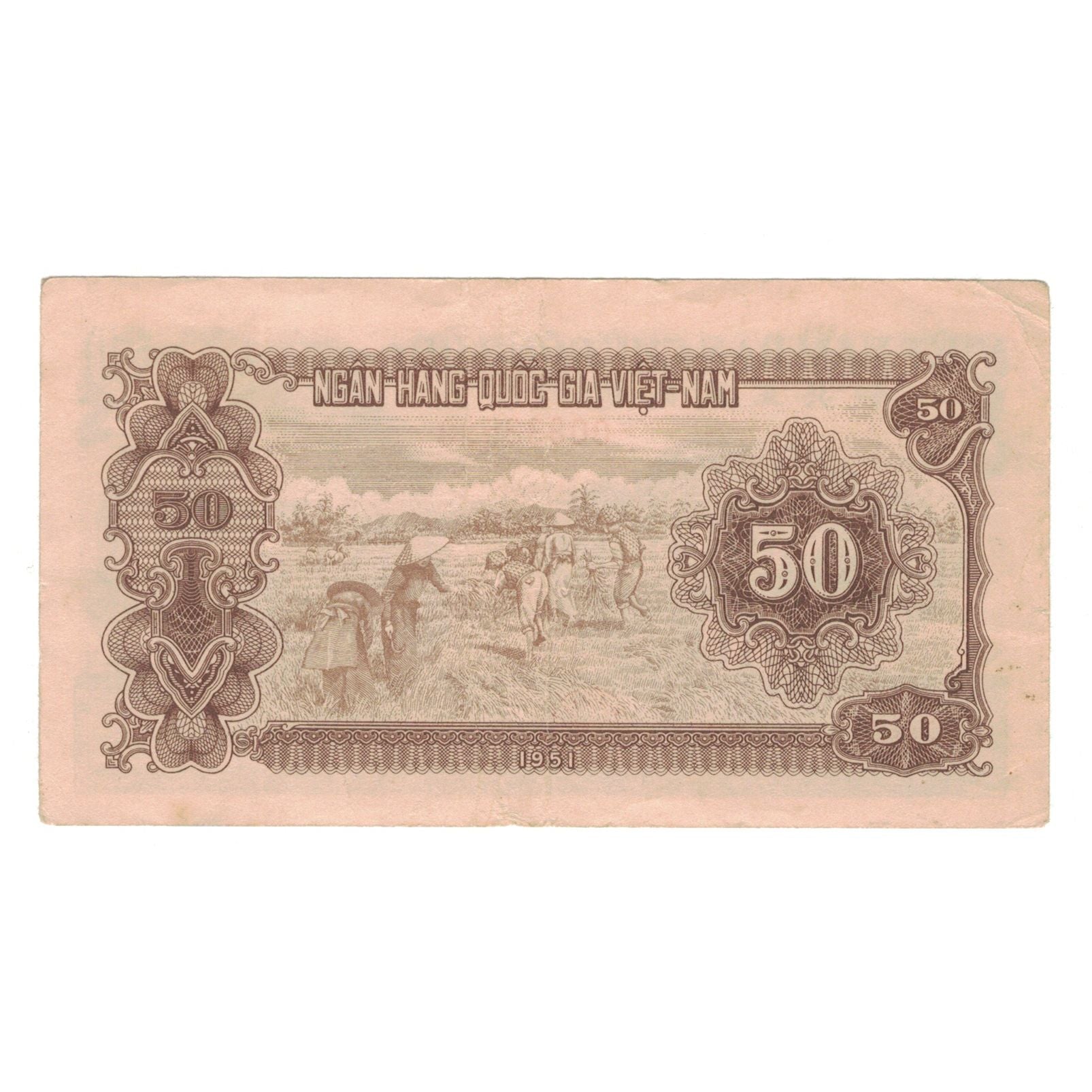 Banknote, Vietnam, 50 D<ox>ng, 1951, KM:61b, VF(30-35)
