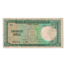 Billet, Viet Nam du Sud , 20 D<ox>ng, Undated (1964), KM:16a, TB