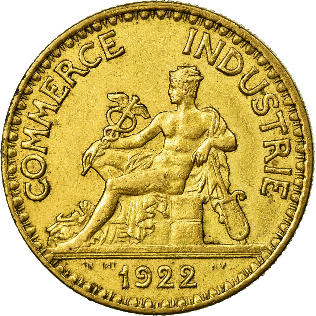 Coin, France, Chambre de commerce, 2 Francs, 1922, Paris, AU(55-58)