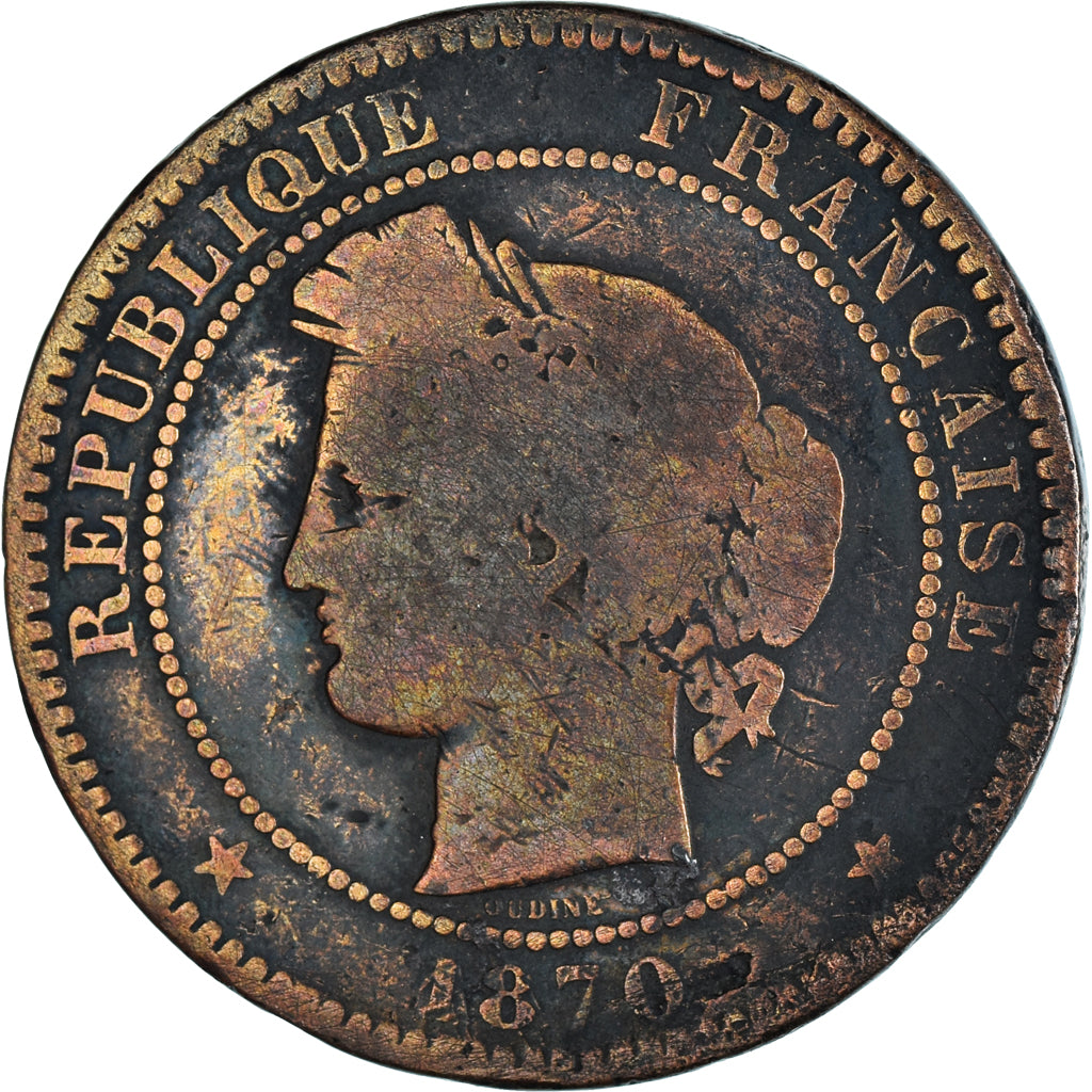 Coin, France, 10 Centimes, 1870