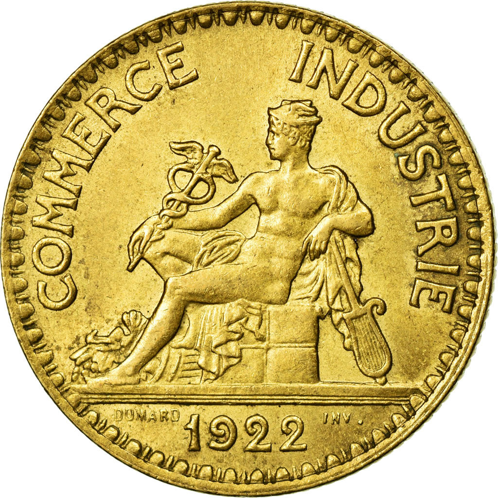 Coin, France, Chambre de commerce, 2 Francs, 1922, Paris, MS(60-62)
