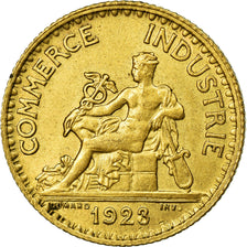 Coin, France, Chambre de commerce, Franc, 1923, Paris, AU(55-58)