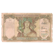 Banknote, French Somaliland, 100 Francs, KM:8, VG(8-10)