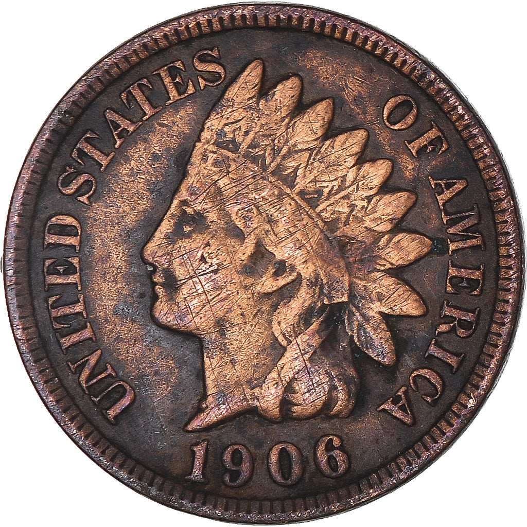 Coin, United States, Cent, 1906