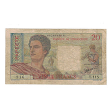 Banknote, Tahiti, 20 Francs, 1951, KM:21a, VF(20-25)
