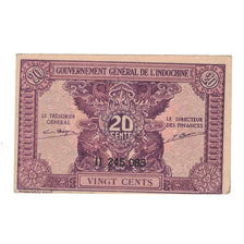 Geldschein, FRENCH INDO-CHINA, 20 Cents, Undated (1942), KM:90, SS