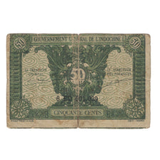 Banknote, FRENCH INDO-CHINA, 50 Cents, 1942, KM:91b, VG(8-10)