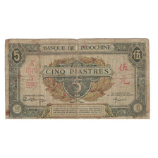 Banknote, FRENCH INDO-CHINA, 5 Piastres, KM:61, VG(8-10)