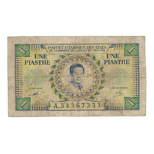 Banknote, FRENCH INDO-CHINA, 1 Piastre = 1 Riel, Undated (1953), KM:93, VG(8-10)
