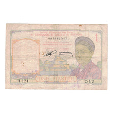 Banknote, FRENCH INDO-CHINA, 1 Piastre, Undated (1953), KM:92, VG(8-10)